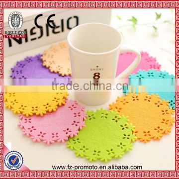 Lace Romantic Elegant Flower Silicone Coaster Coffee Table Cup Mats Pad Placemat Kitchen Accessories 9.5cm 15g