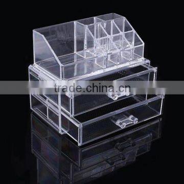 Wholesale stackable acrylic makeup storage for the acrylic drawer storage organizer