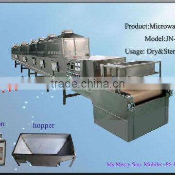 Tunnel microwave sesame seeds roasting machine