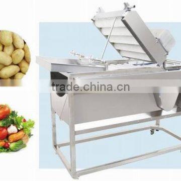 double brush type washing machine stainless steel used for ginger garlic strawberries potato carrots jujube sweet potato