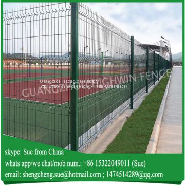 China supplier 3D curved Fence Panel in green color