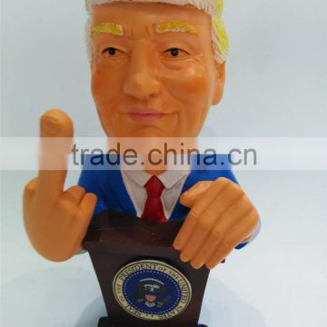 Middle Finger Donald Trump Statue