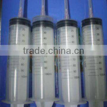 100ml/150 luer slip or luer lock disposable syringe 3-parts syringe