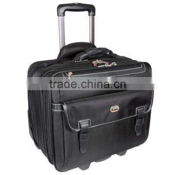 Executive Business Trolley Laptop Clothes Overnight Bag Travel Case Black New