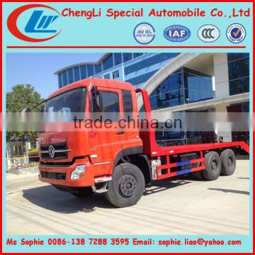 flatbed trucks to to carry excavator , dongfeng slide flat bed recovery truck