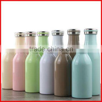 LOGO customized Stainless steel 304 wholesale Ms& children gift Milk bottle thermos flask vacuum cup