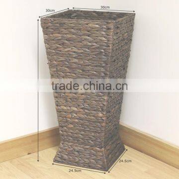 Natural Water Hyacinth Woven Indoor Display Used Umbrella Stand