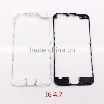 Normal Quality White Black Front Bezel Front Glass Outer Lens Frame For Phone 6 4.5'' With Hot Glue