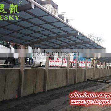 Modern 2 Car Aluminum Metal Frame Design Outdoor Gazebo Waterproof Folding Car Garage Carport for Sale photo-5