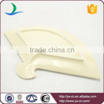 Funny White Stoneware Decorative Plate for House photo-5