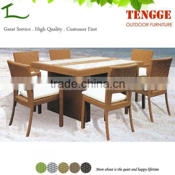 Outdoor furniture rattan wicker outdoor table and chair set