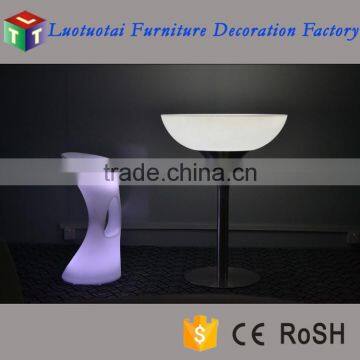 RGBW Color Change Remote Control High Round Light up Cocktail Led Table photo-5