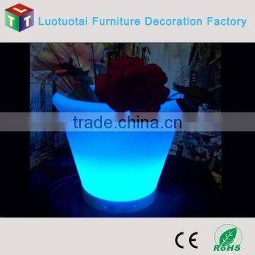 2015 Hot Sale Rechargeabale 16 Color Change Decorative Led Flower Pots for Sale photo-2