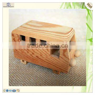 Wholesale Handmade Unfinished Kids Wooden Toy Tractor Car photo-5