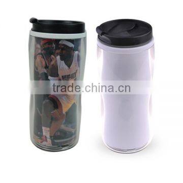 Sublimation Polymer Double wall Tumbler Bottle,Aluminum Plastic Sport Water Bottle