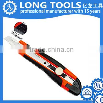 Wholesale custom orange plastic dual blade utility knife