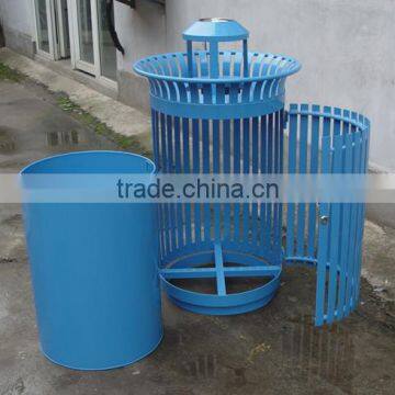 Arlau Outdoor Steel Ashtray Stand Trash Bin photo-5