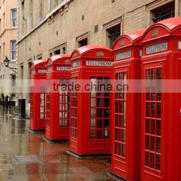 Red Antique London Public Telephone Booth Decoration for Sale Made by Chinese Manufacture photo-5