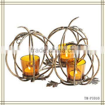 Pumpkin Design Metal Centerpiece