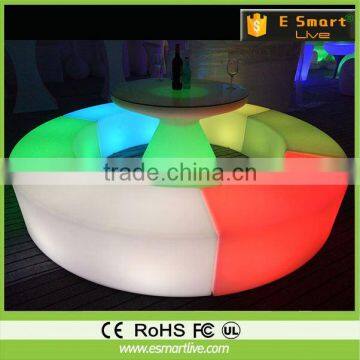 led bar counter/commercial used led furniture/portable bar