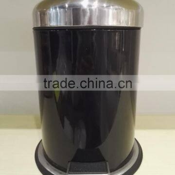 Powder Coated Dustbin 12L Stainless Steel Foot Pedal Trash Can Kitchen Waste Bin photo-5