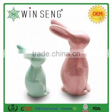 Cute Ceramic Rabbit Art,ceramic Rabbit Statue for Home Decoration photo-4