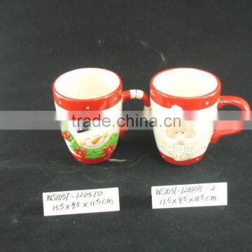 Low price Ceramic Snowman/Santa Claus Pattern Mug