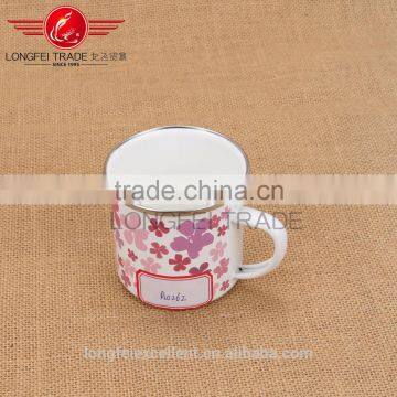 Beautiful Decal Popular Cheap Enamel Mugs Print Wholesale photo-2