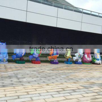 Outdoor Fiberglass Panda Sculpture photo-2