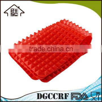 NBRSC Healthy Cooking Non Stick Heat Resistant Raised Pyramid Shaped Silicone Mat Oven Baking Tray Sheets photo-5