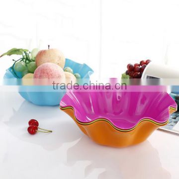 plastic colorful fruit tray fruit bowl snack tray nut bowl candy tray wholesale