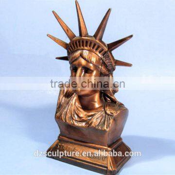 Life Size Antique Female Bust Metal Sculpture of Elizabeth photo-3