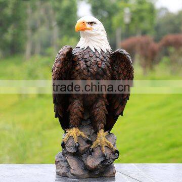 outdoor garden decoration resin craft eagle fiberglass animals for sale