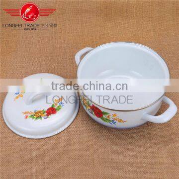 Cheap Price 5pcs Persimmon Typemulti-purpose Enamel Casserole / Cookware Set photo-5