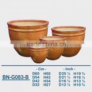 GLAZED CERAMIC OUTDOOR POT BN-G083 photo-2