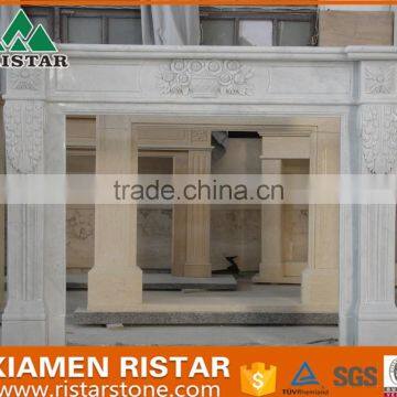 Wholesale natural white marble fireplace surround mantel RST-FP-DLS155