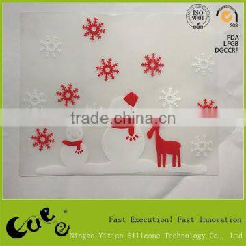 chrismas non stick silicone snow flower baking place mat