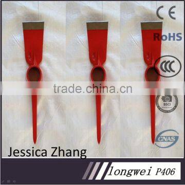 P406 rolling forged pickaxe,pickaxes,handle pick,hand digging tools