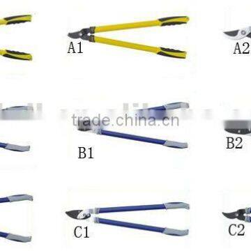 anvil bypass hand garden tree pruner lopper pruning scissors tool,hedge shear lopper lawn edging shear knife