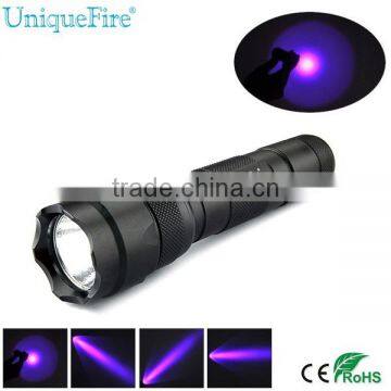 High intensity uv rechargeable torch light