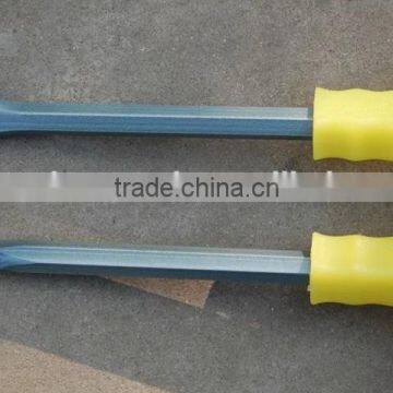 Carbon Steel Forged Cold Chise Stone Chisel With Rubber Grip photo-3