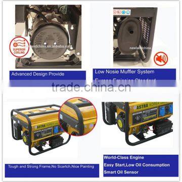 Moveable With Air Wheels and Handles Electric Start 100% Copper Wire AST3800 Gasoline Generator photo-4