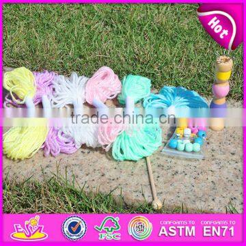 2015 Kids Educational Easy Knit Wool Toy,DIY Knitting Wool Funny Soft Toy,Wholesale Novelty Wool Wooden Knit Wool Toy W11E042 photo-5