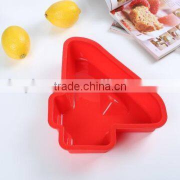 Number Four Shape Mold DIY Cookie Mold Silicone Molds for Microwave Cake photo-2