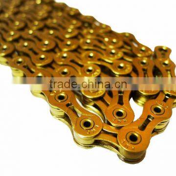 KMC X9SL Super Light 9 Speed Titanium Gold Bicycle Chain photo-4