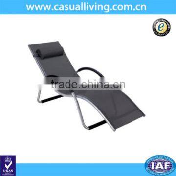 Outdoor furniture sun loungers beach sun bed metal frame daybed with headrest