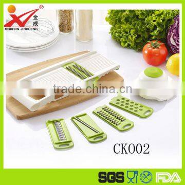 Fashional directly sale top quality PP and stainless steel material 7-piece multifunctional peeler and grater