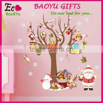 Cute christmas window sticker cartoon christmas decorative sticker