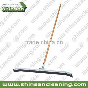 Heavy Duty wooden hadle steel curved floor squeegee/floor cleaning squeegee