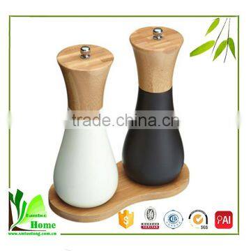 Good to use 100% natural bamboo 100ml spice jar set